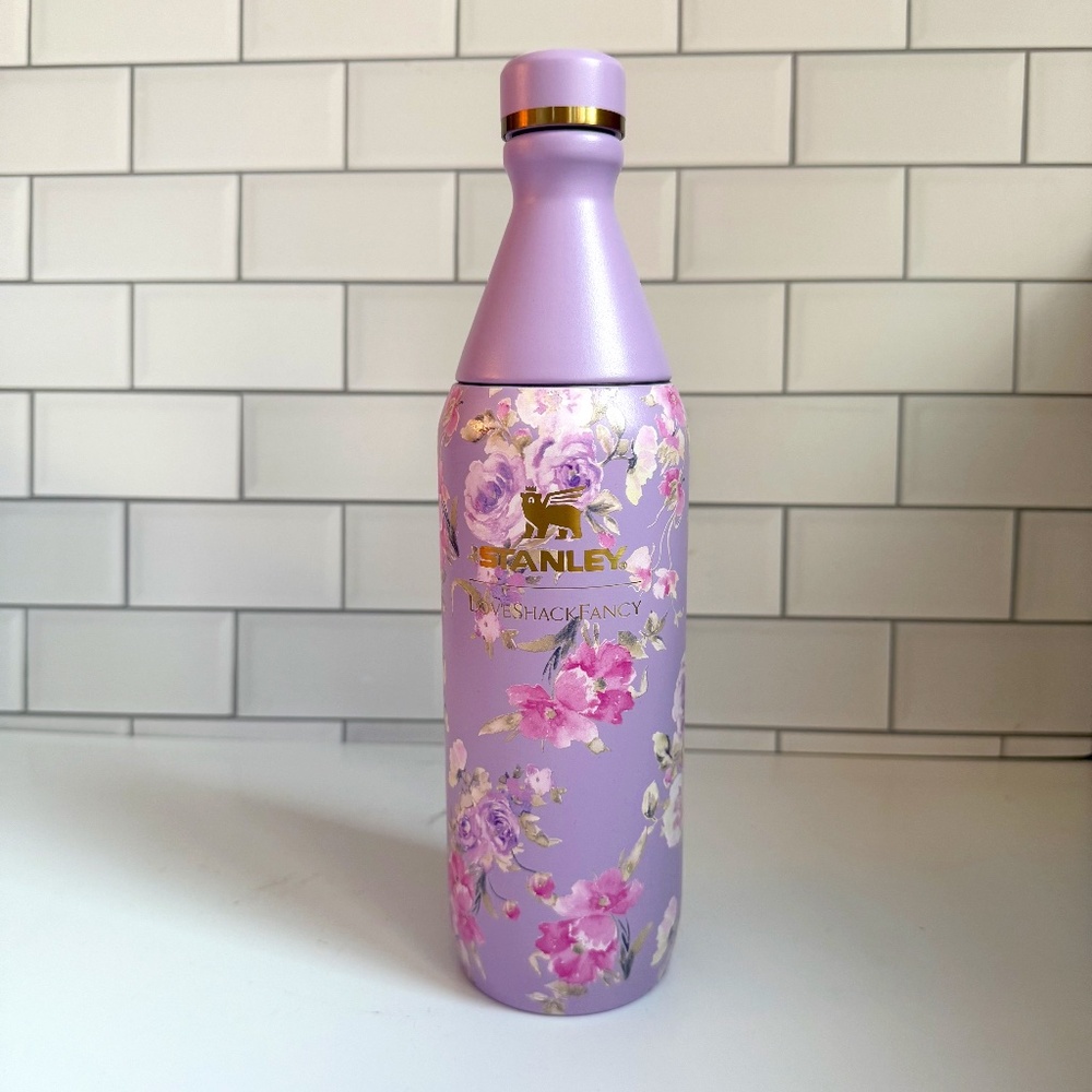 🌸 NWT Stanley x LoveShackFancy Slim Bottle 20oz